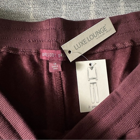 NWT Barefoot Dreams Malibu Collection Brushed Luxe Lounge Jogger Fig 1X - Picture 4 of 8